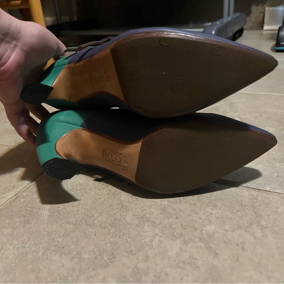 **SOLD**John Fluevog Twist Watusi blue green size 8.5 - Picture 7 of 7